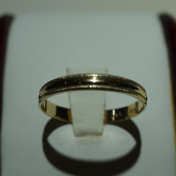 10KY gold Size 12 Wedding band - Picture 2 of 6